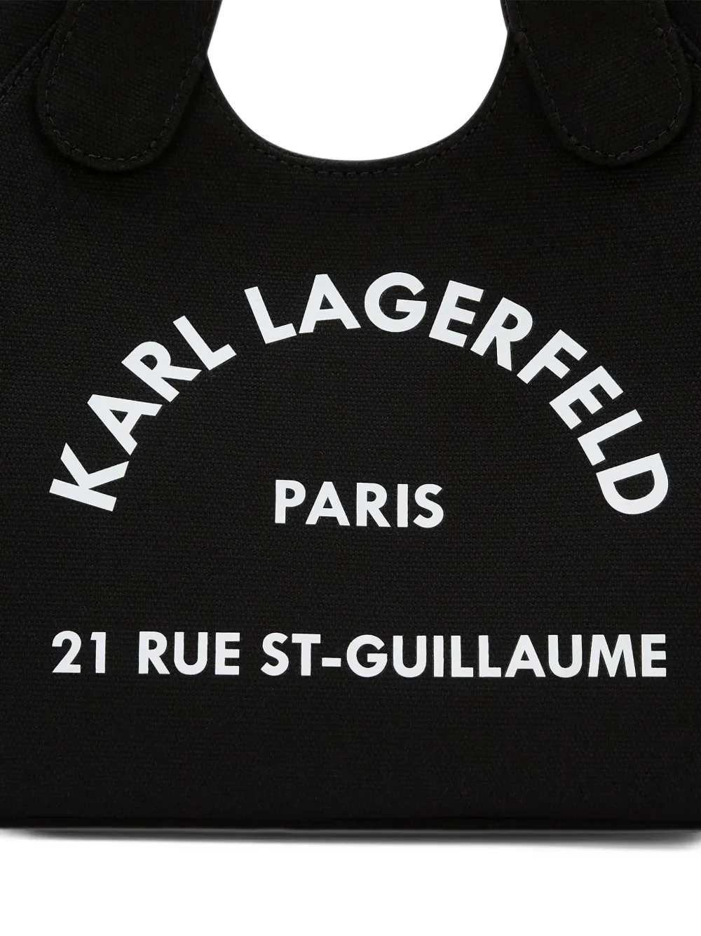 Karl Lagerfeld small Rue St-Guillaume chain tote bag Zwart