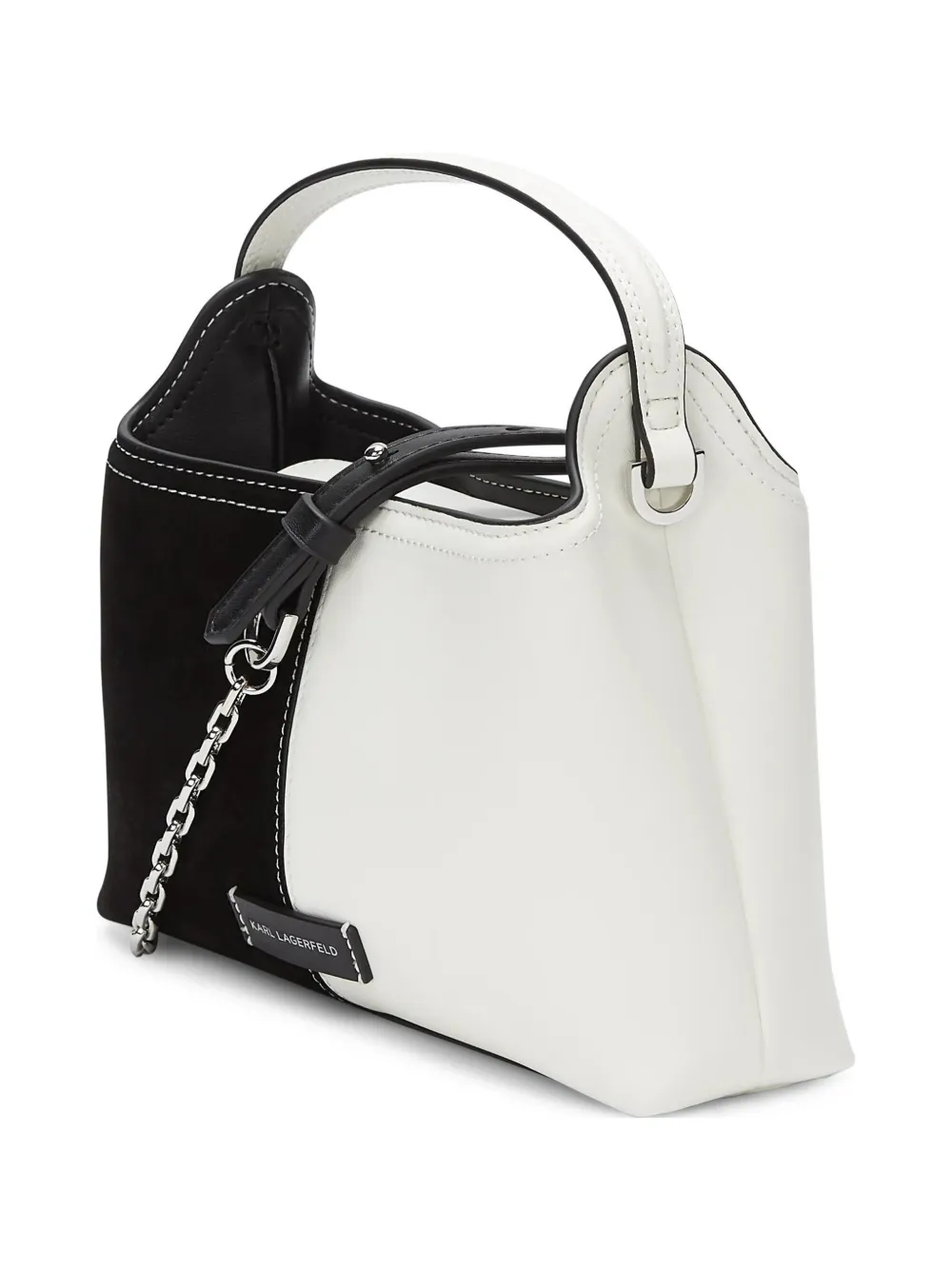 Karl Lagerfeld K Autograph shopper met colourblocking Wit