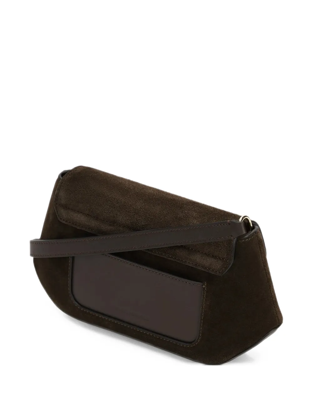 Karl Lagerfeld K Signature suede cross body bag Bruin