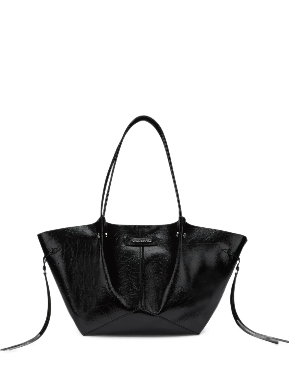Karl Lagerfeld medium K/Pierced textured tote bag - Nero