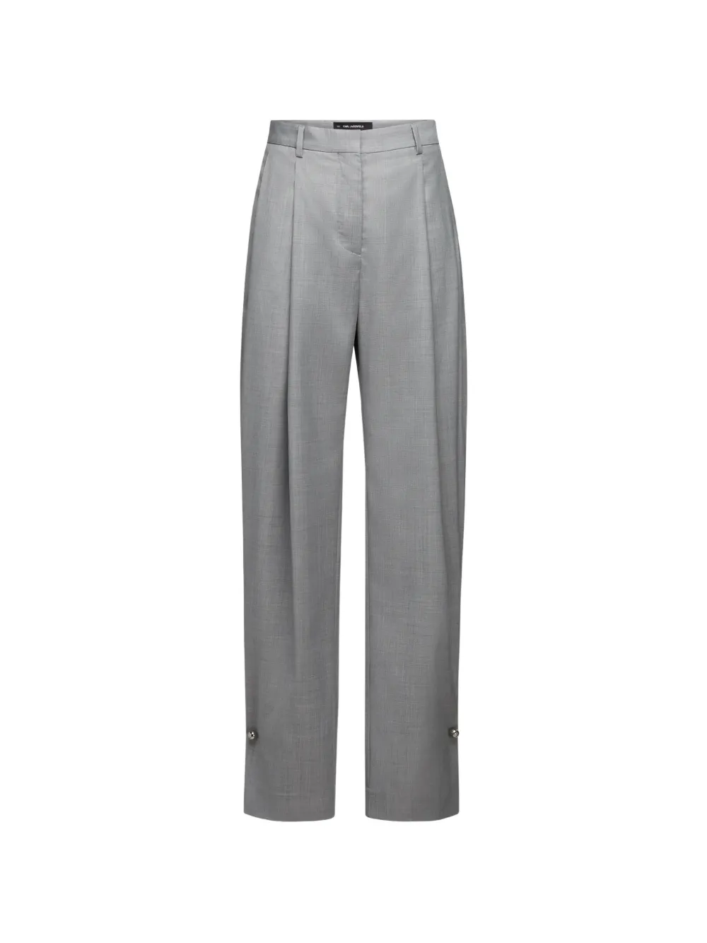 Karl Lagerfeld pierced-detail tailored trousers Grijs