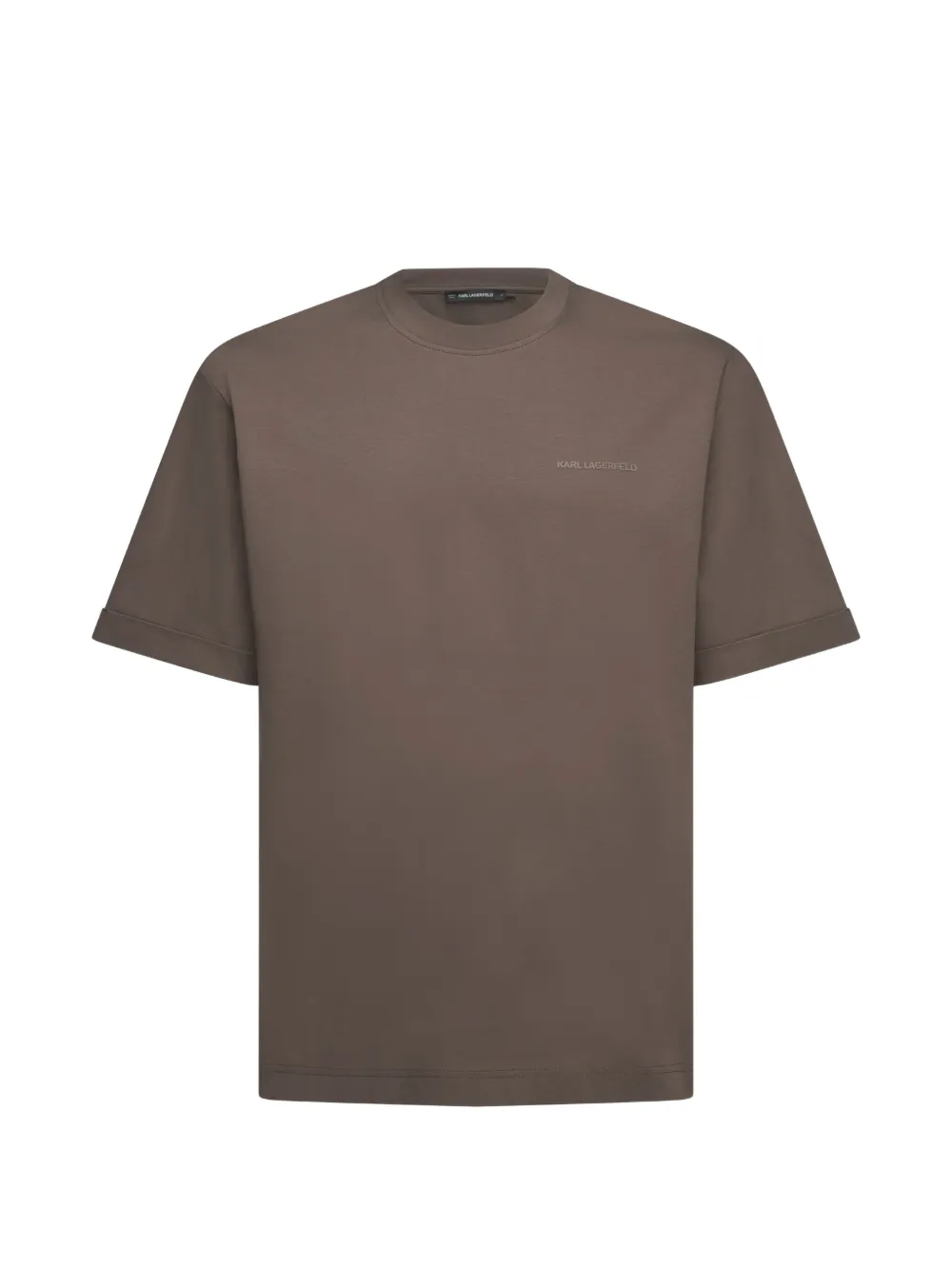 Karl Lagerfeld logo-detail T-shirt Bruin