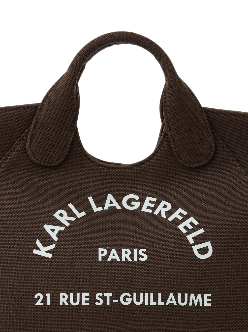 Karl Lagerfeld 21 Rue St-Guillaume chain tote bag Bruin