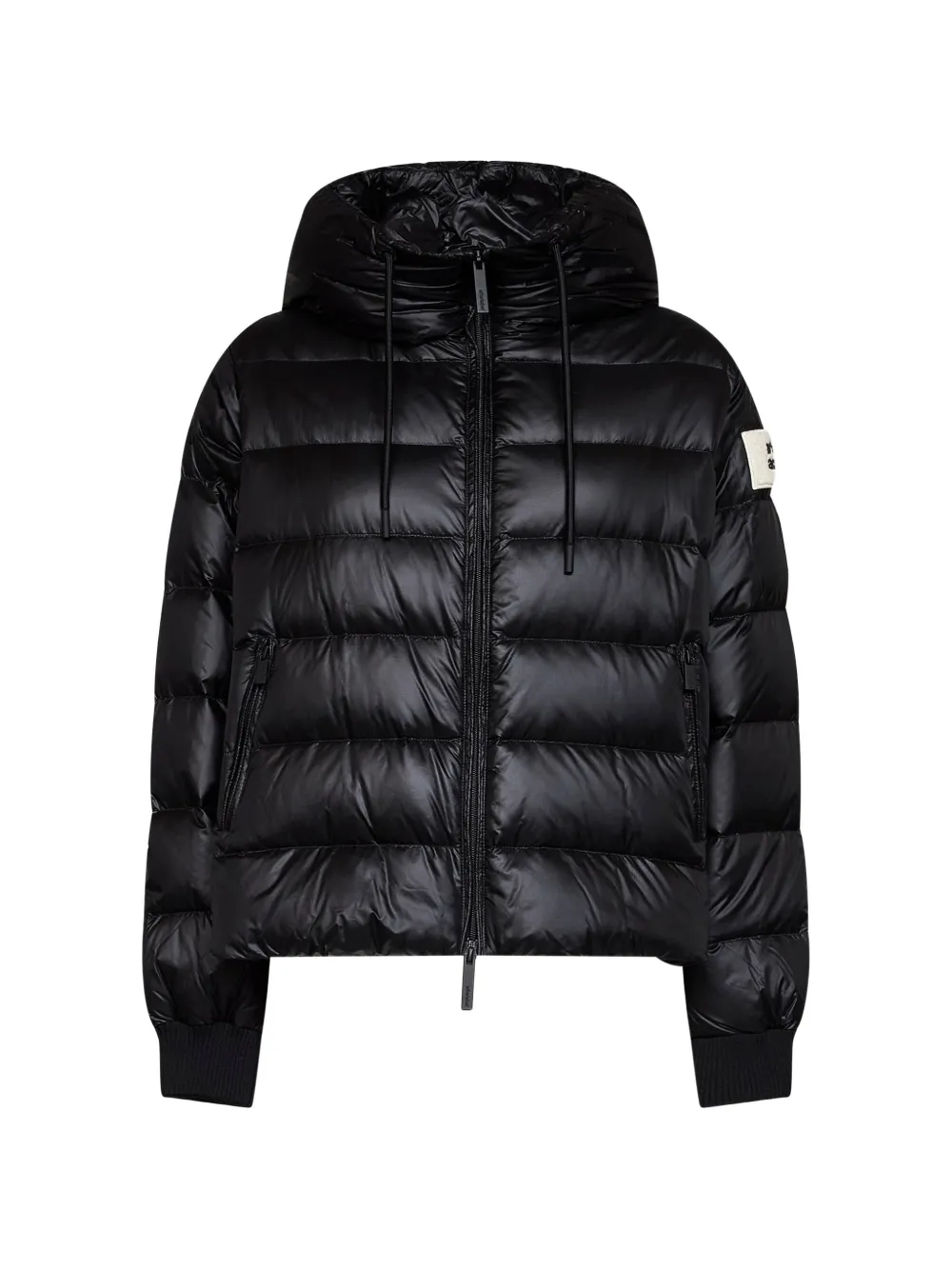 After Label Blaine Hooded Padded Coat In Black