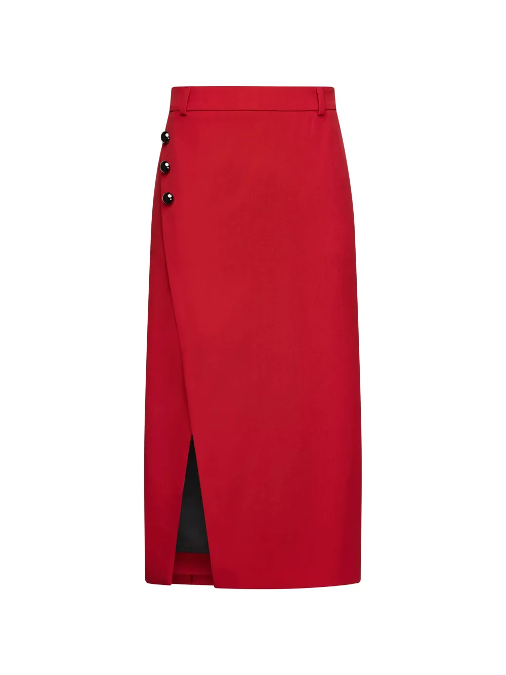 Karl Lagerfeld tailored wrap midi skirt Rood