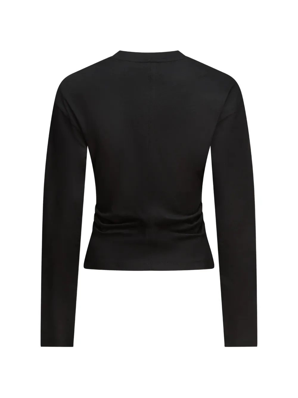 Karl Lagerfeld Jeans gathered long-sleeve T-shirt Zwart