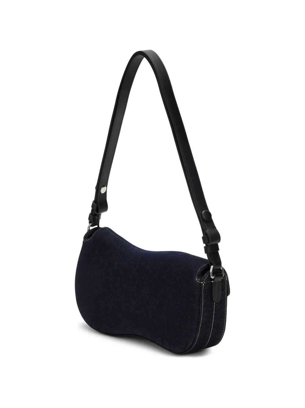 Karl Lagerfeld Jeans Wave shoulder bag Blauw