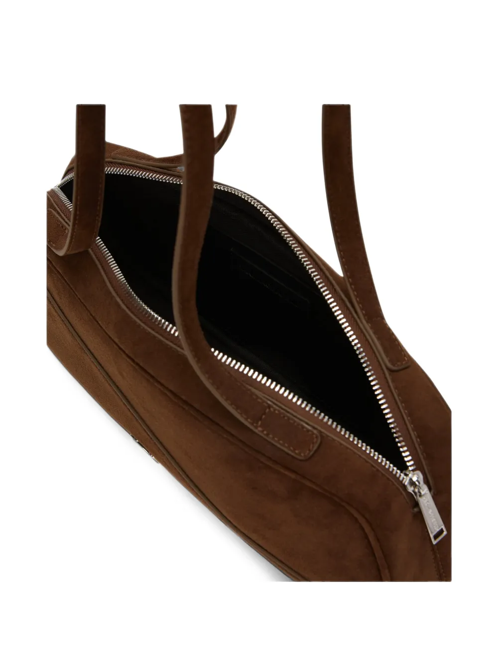 Karl Lagerfeld Ikon faux-suede shoulder bag Bruin