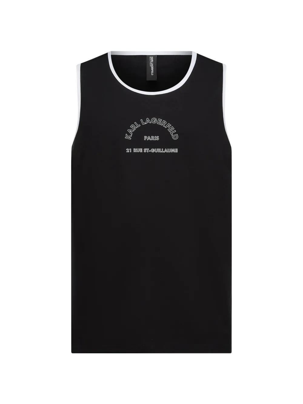 Karl Lagerfeld Rue St-Guillaume beach tank top - Nero
