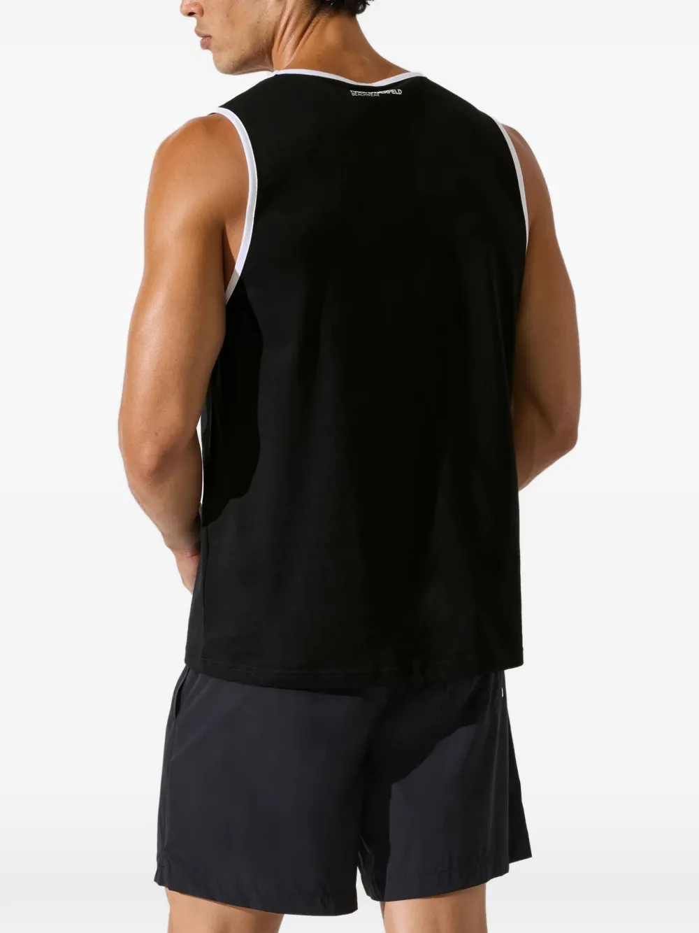 Karl Lagerfeld Rue St-Guillaume beach tank top Zwart