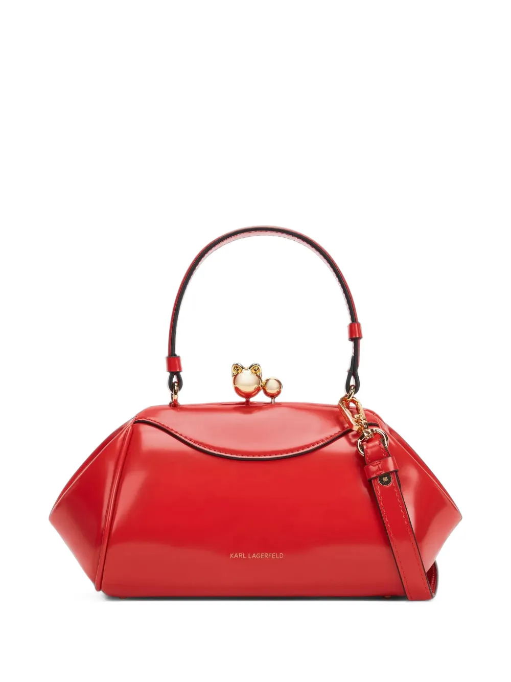 Karl Lagerfeld K/Bisous top handle bag - Rosso