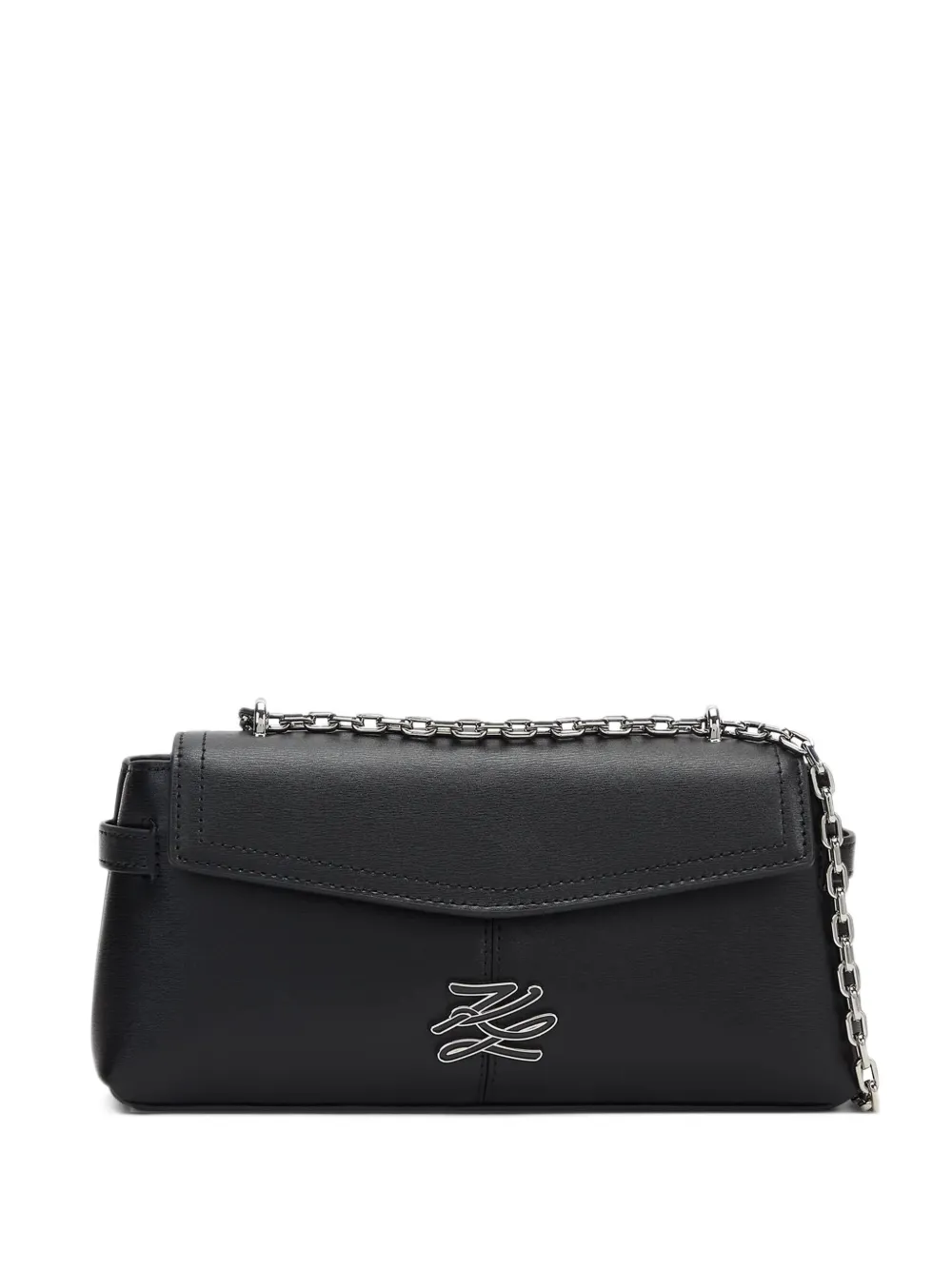 Karl Lagerfeld Borsa a spalla K/Autograph con catena - Nero