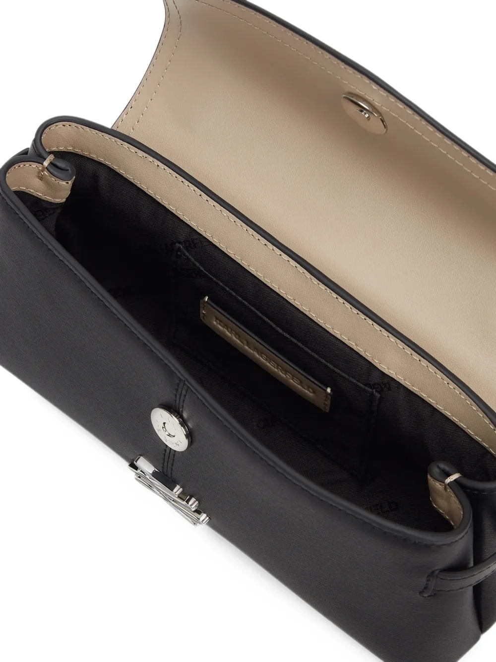 Karl Lagerfeld K Autograph chain shoulder bag Zwart