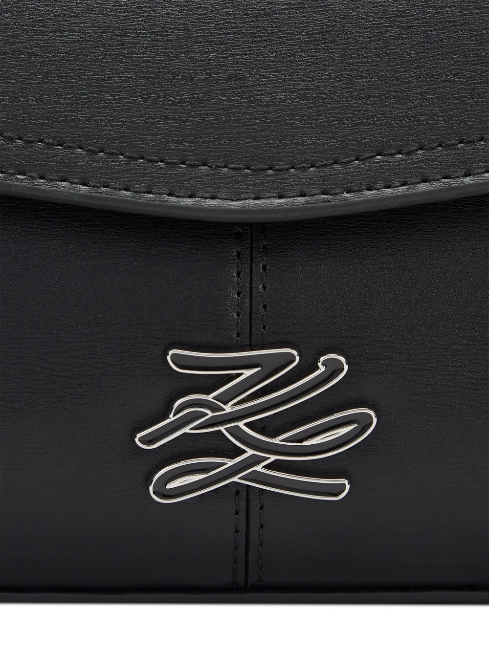 Karl Lagerfeld K Autograph chain shoulder bag Zwart
