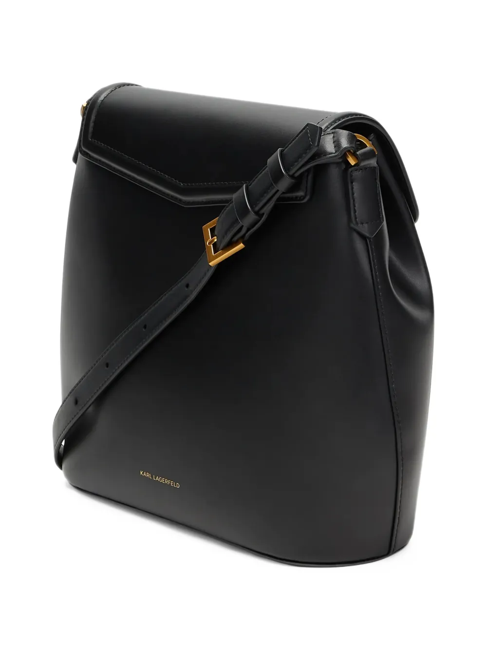 Karl Lagerfeld medium K Autograph bucket bag Zwart