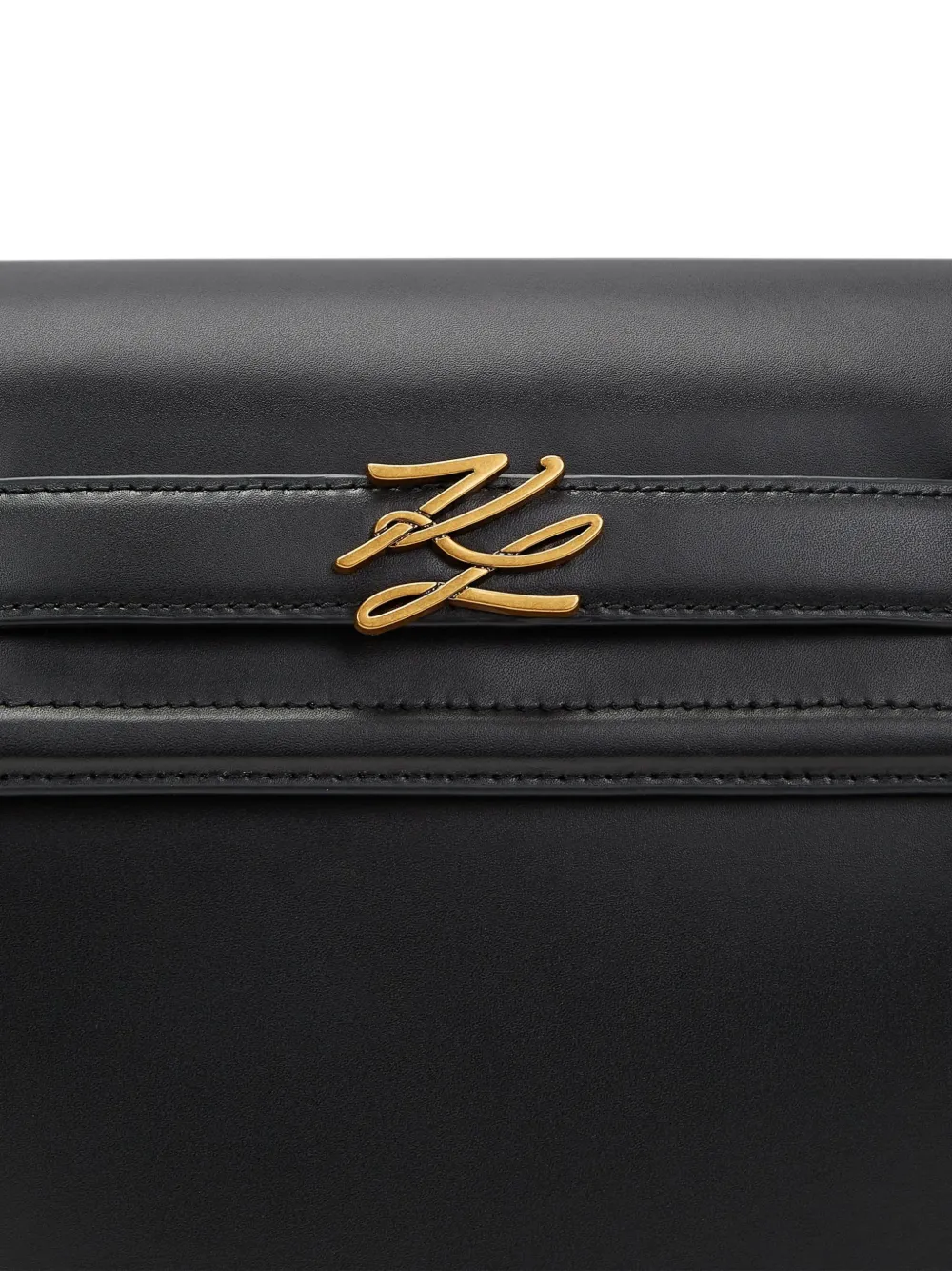 Karl Lagerfeld medium K Autograph bucket bag Zwart