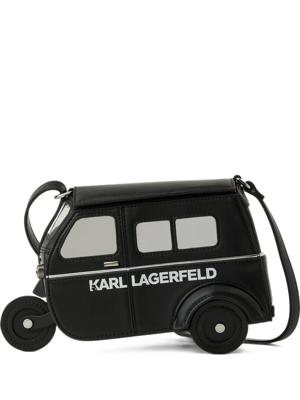 Karl Lagerfeld Ikon motor shoulder bag - Black