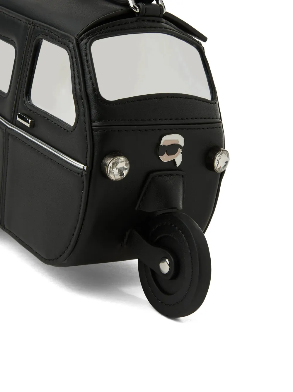 Karl Lagerfeld Ikon motor shoulder bag Zwart