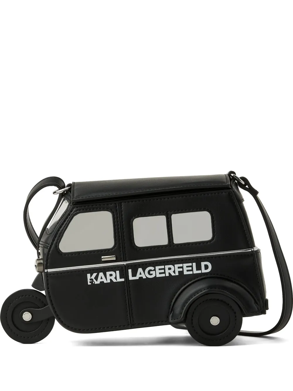 Karl Lagerfeld Ikon motor shoulder bag - Nero