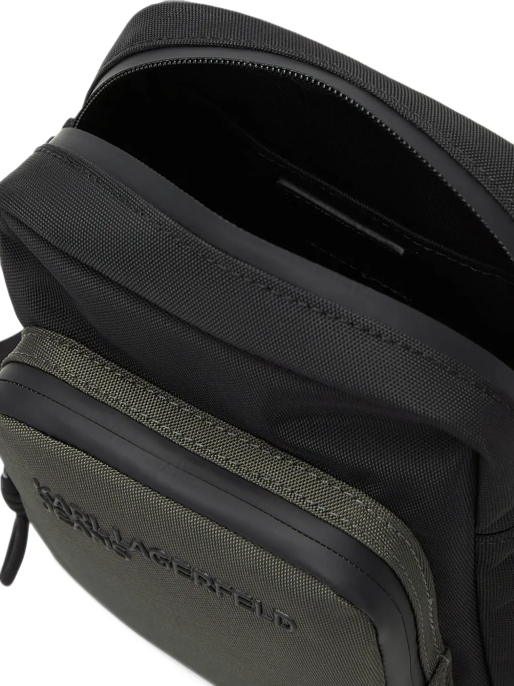 Karl Lagerfeld Jeans logo-print messenger bag Zwart