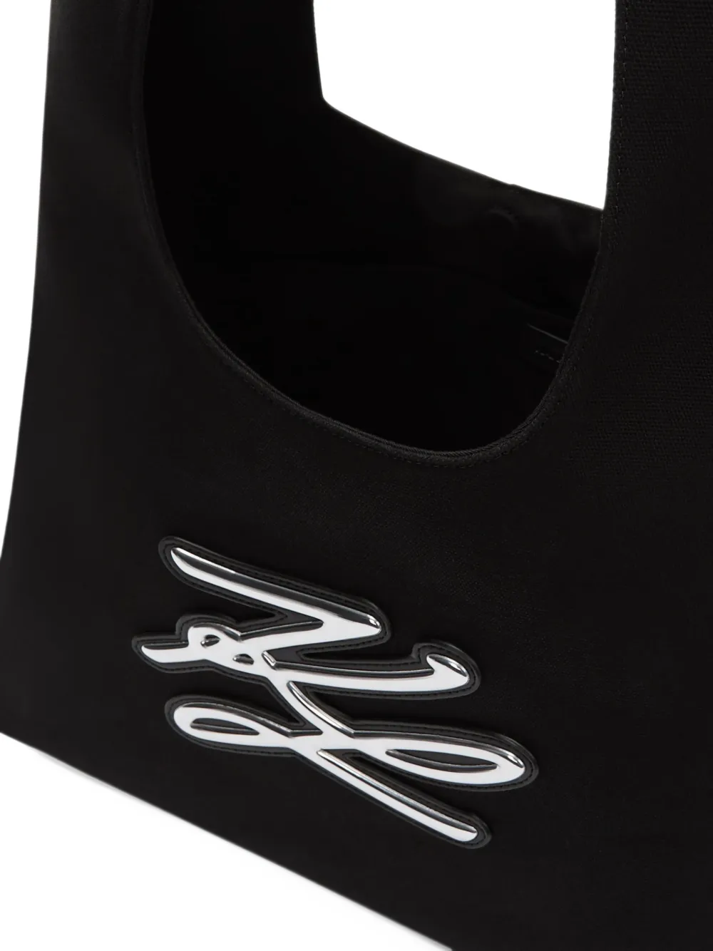 Karl Lagerfeld medium K Autograph logo-detail shoulder bag Zwart