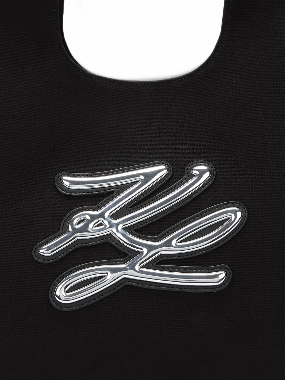 Karl Lagerfeld medium K Autograph logo-detail shoulder bag Zwart