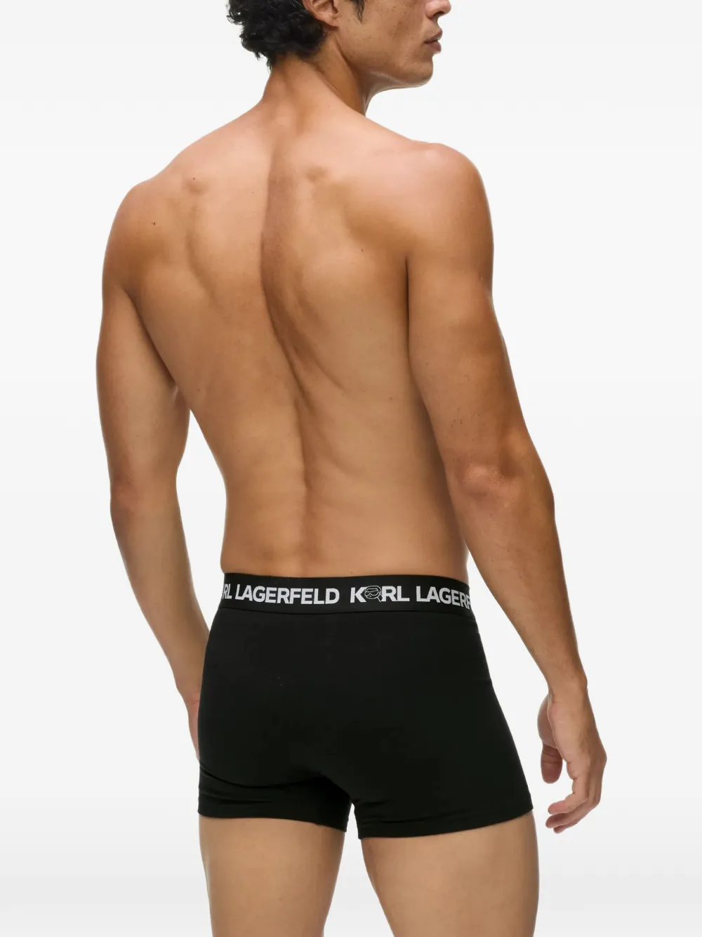 Karl Lagerfeld Drie Ikon trunks Zwart