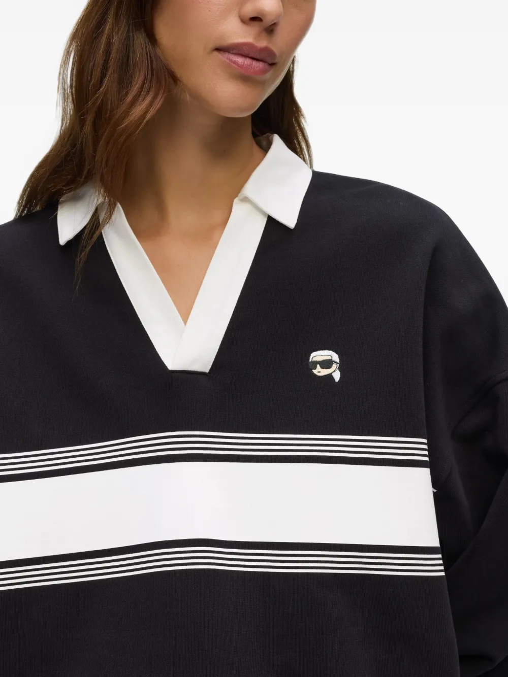 Karl Lagerfeld Ikon sweatshirt Zwart