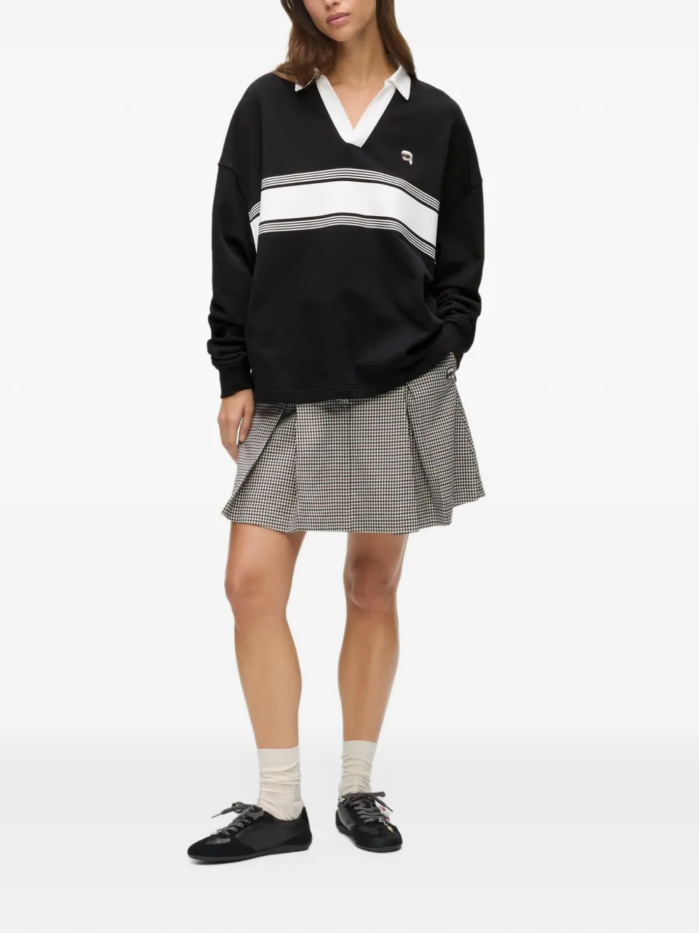 Karl Lagerfeld Ikon sweatshirt Zwart