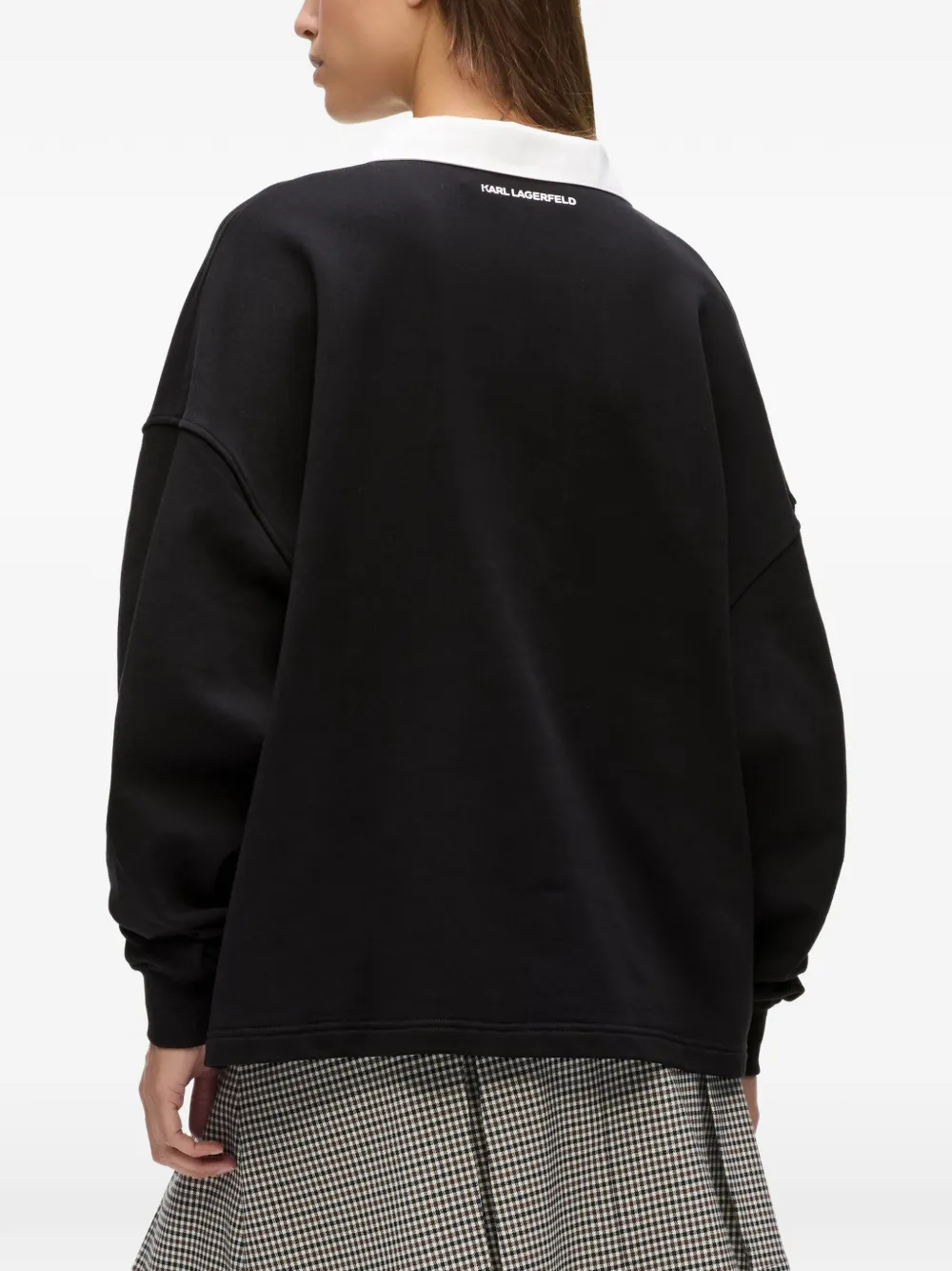 Karl Lagerfeld Ikon sweatshirt Zwart