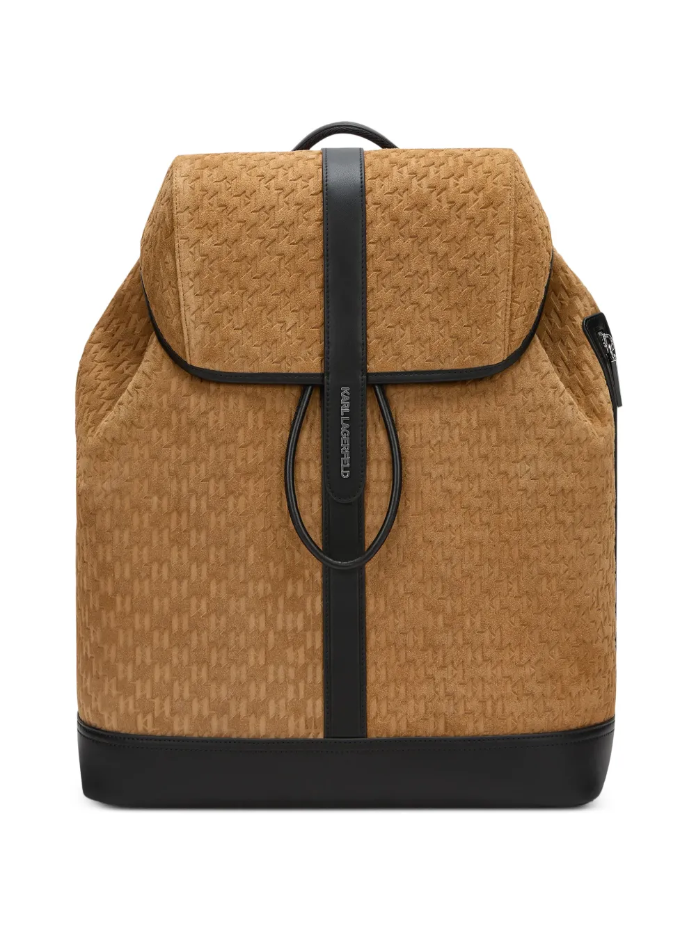 Karl Lagerfeld Zaino con monogramma goffrato - Toni neutri