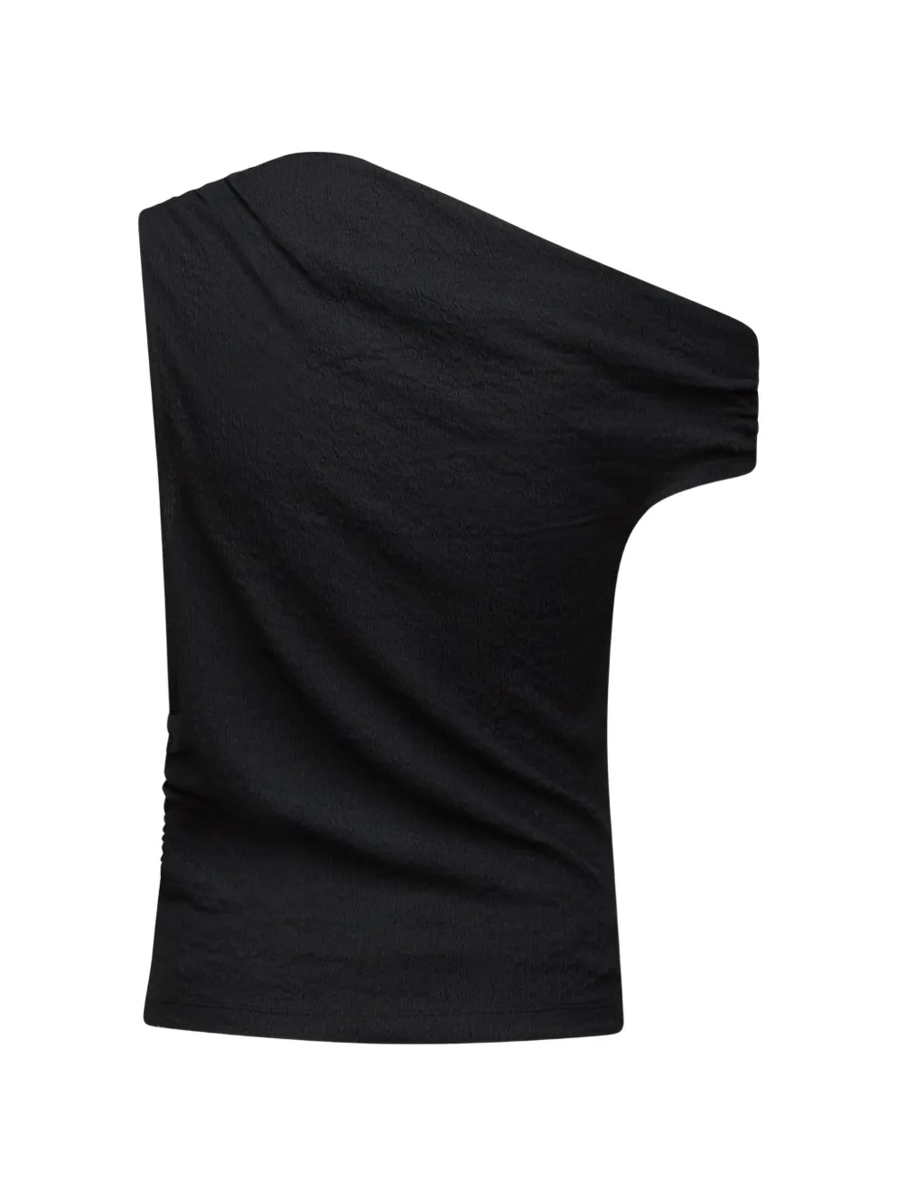 Karl Lagerfeld Jeans off-shoulder gathered top Zwart