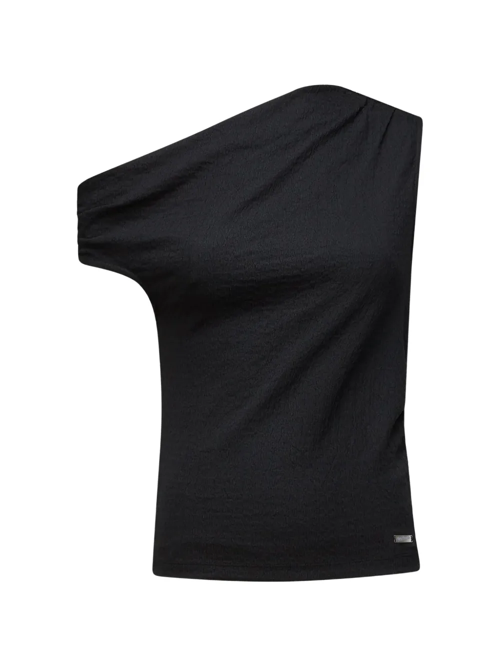 Karl Lagerfeld Jeans off-shoulder gathered top - Nero