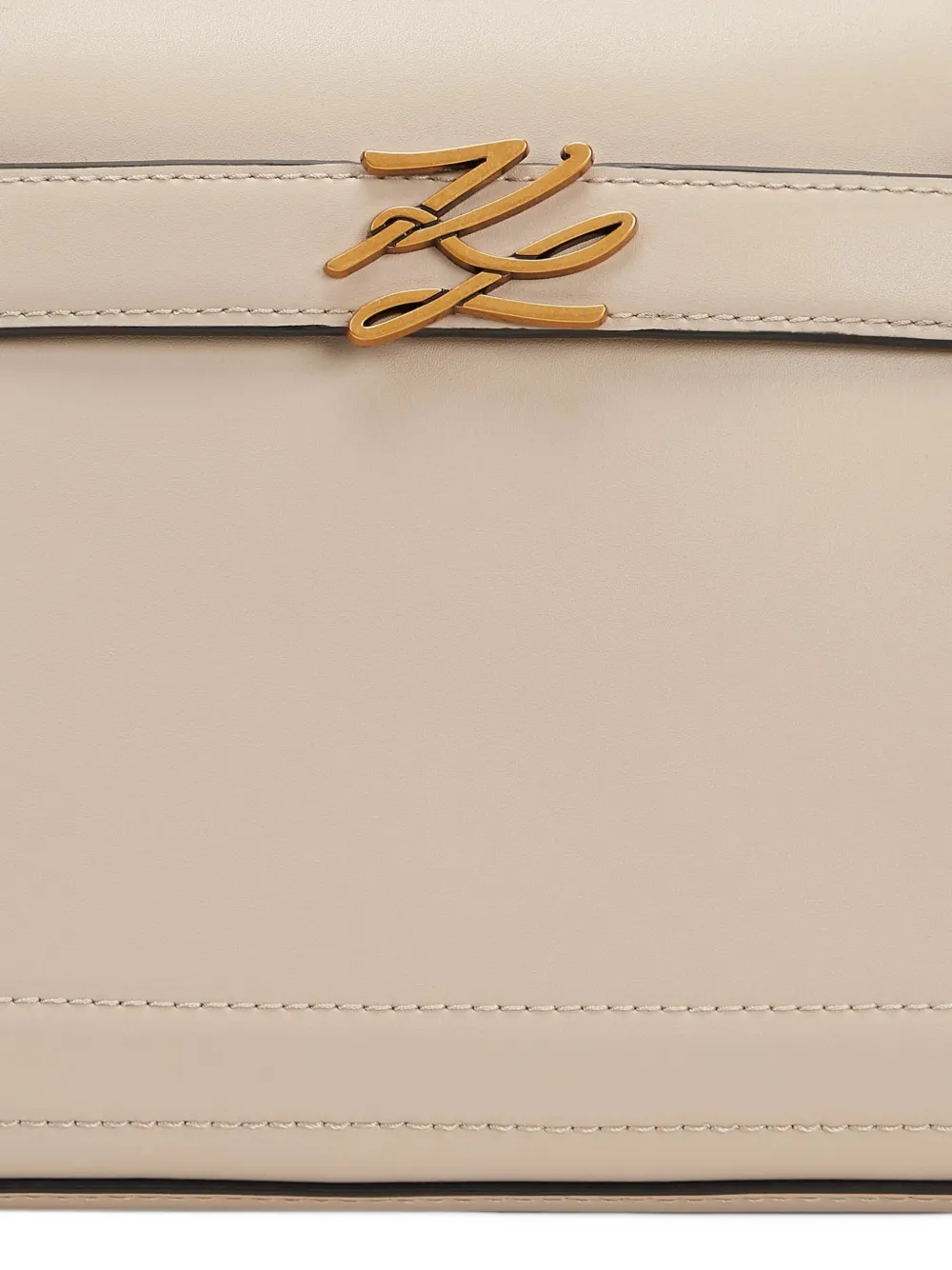 Karl Lagerfeld medium K Autograph shoulder bag Beige