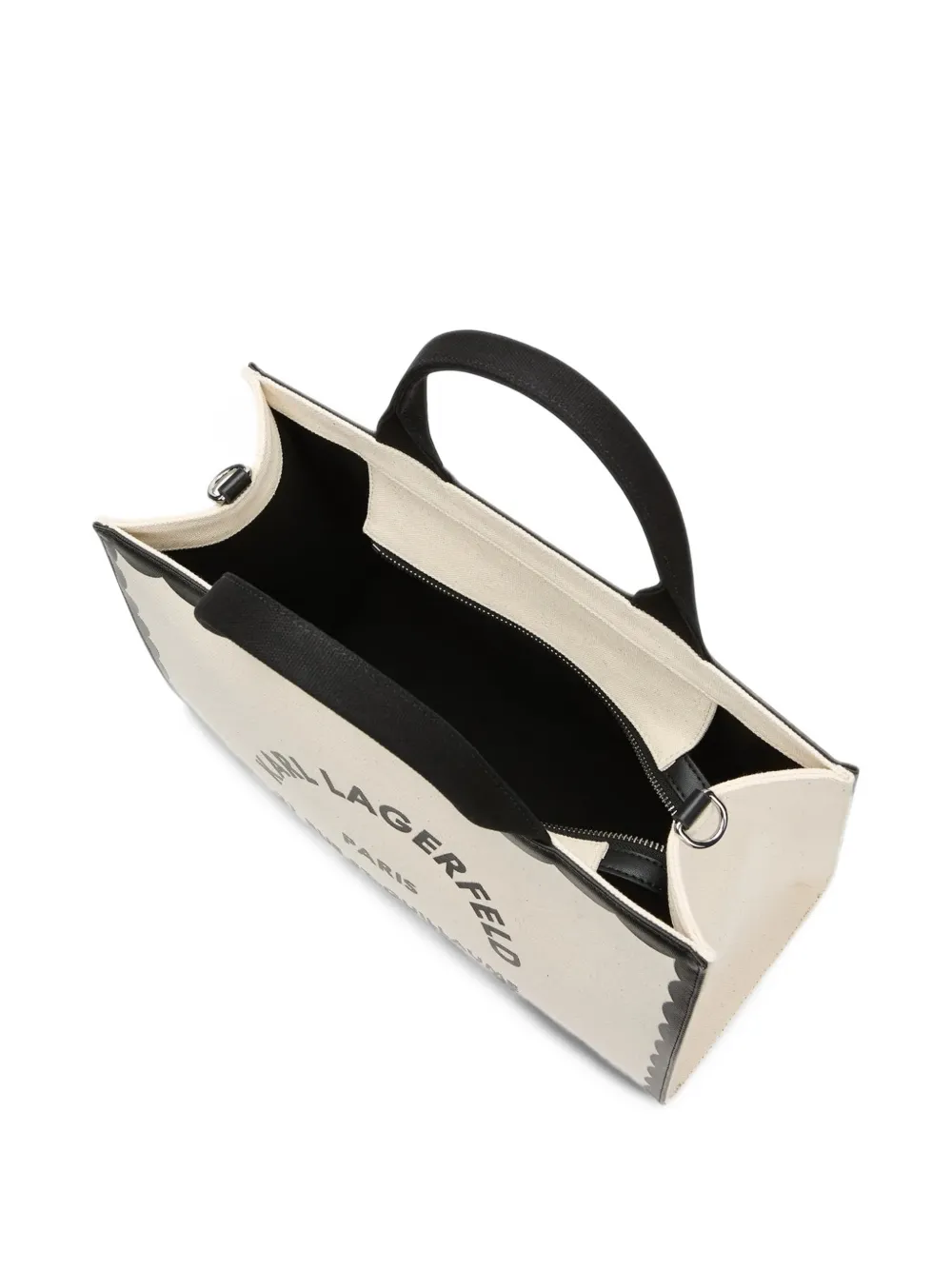 Karl Lagerfeld medium 21 Rue St-Guillaume scallop tote bag Beige