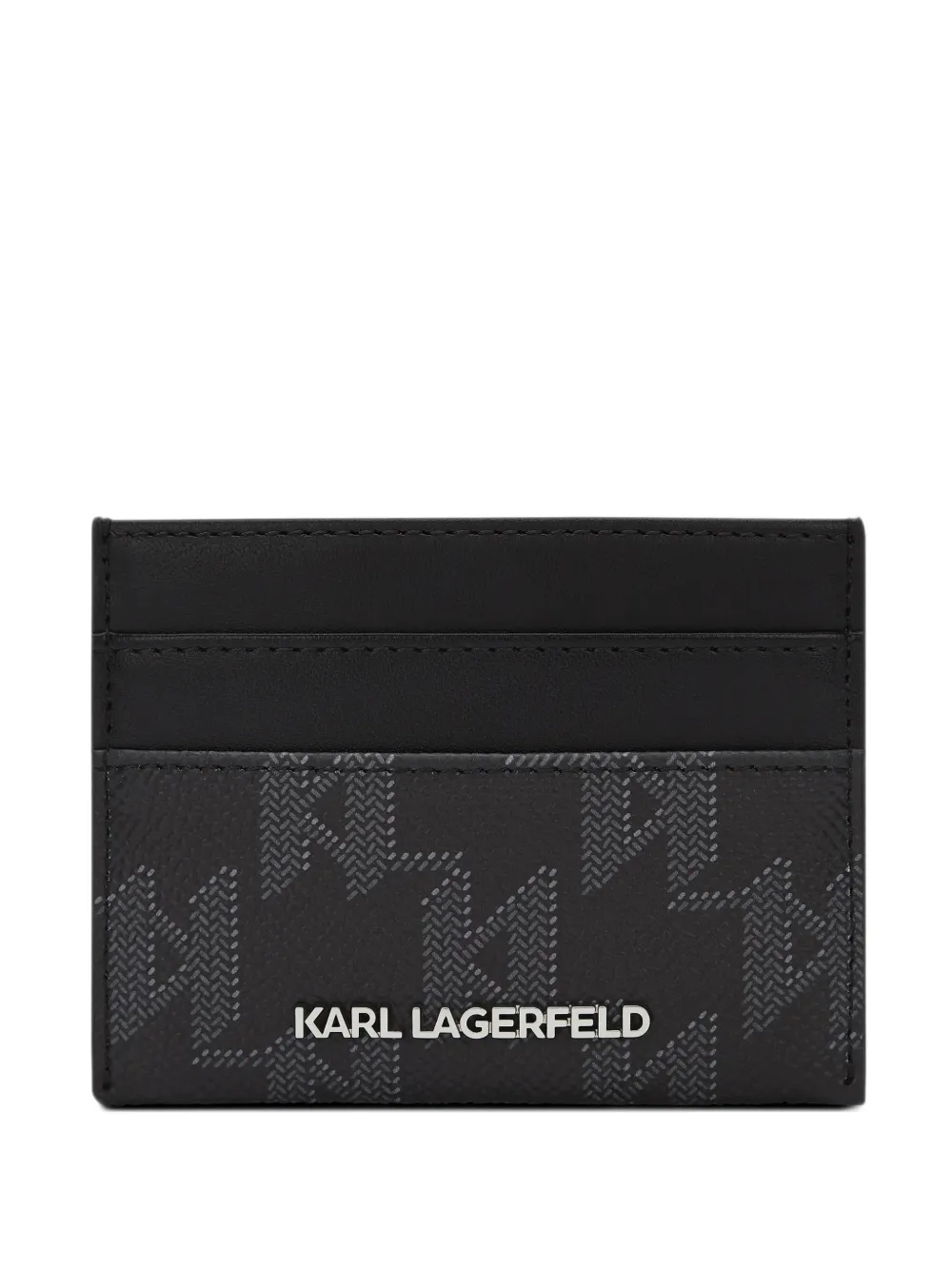 Karl Lagerfeld monogram-print cardholder - Nero