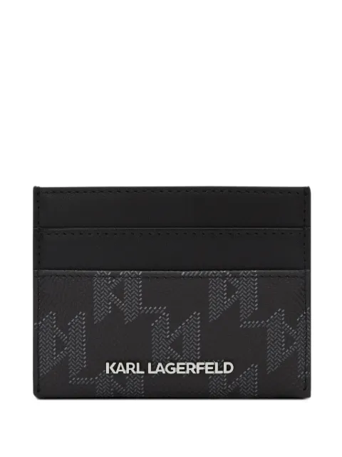 Karl Lagerfeld monogram-print cardholder