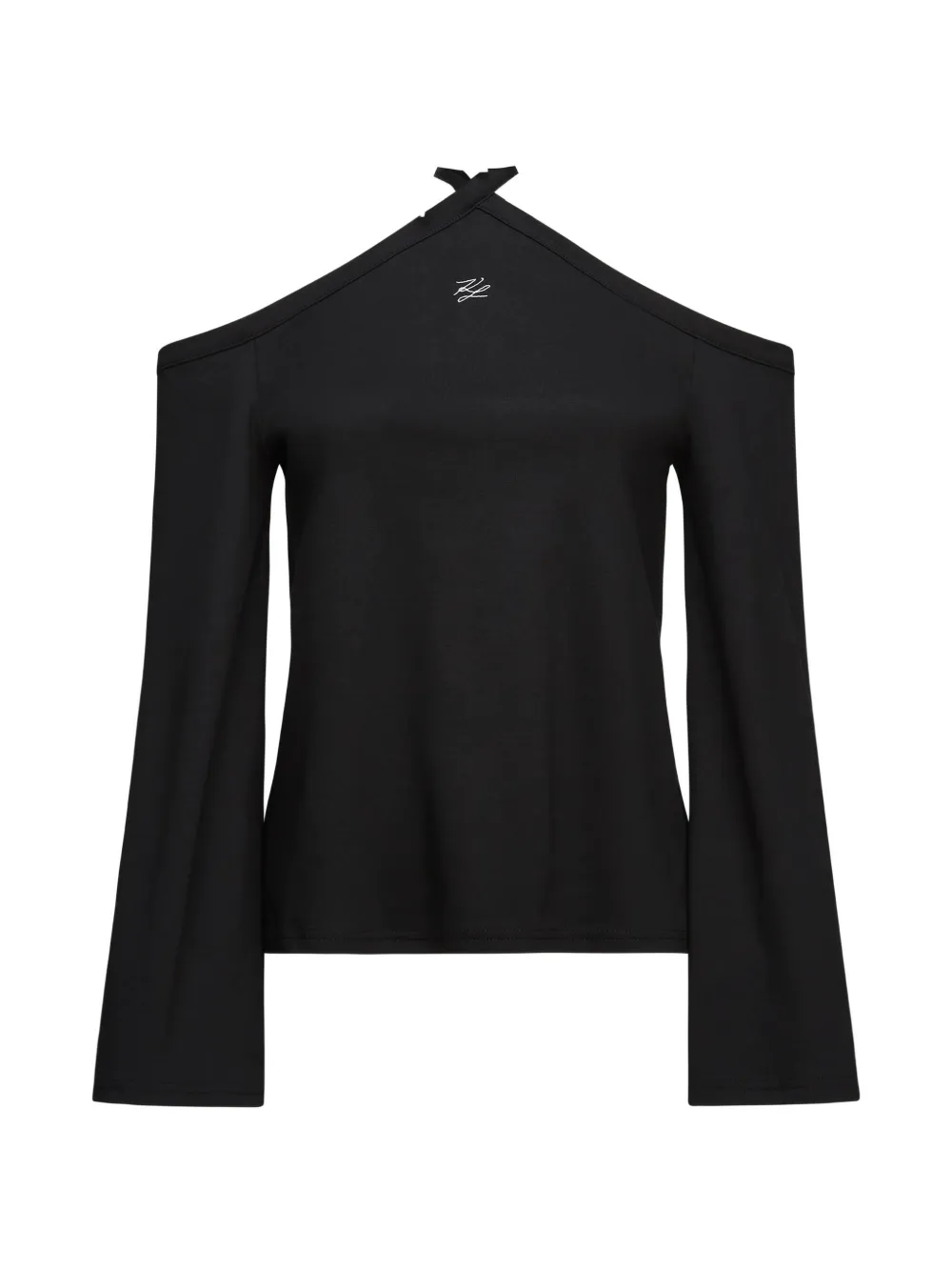 Karl Lagerfeld Top con colletto e spalle scoperte - Nero