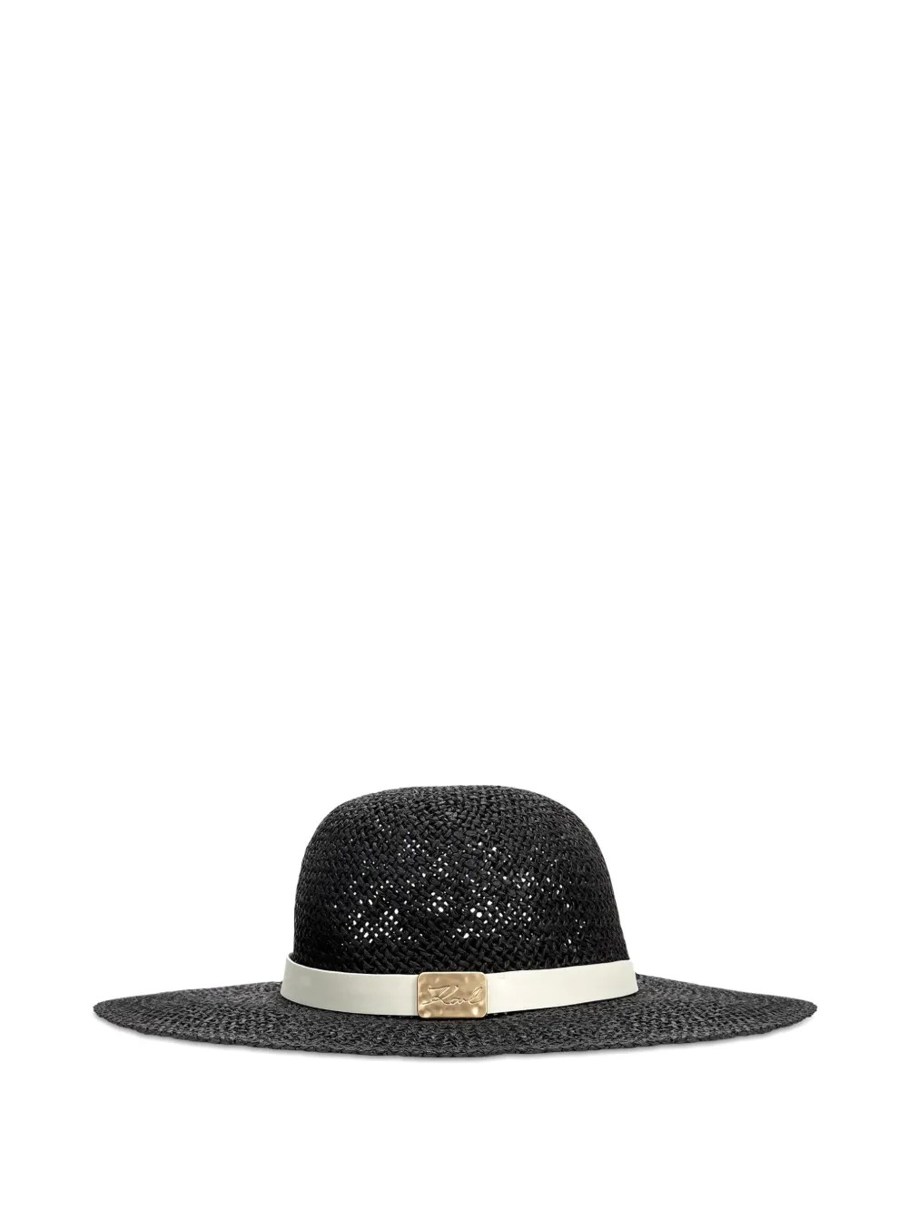 Karl Lagerfeld K Signature crochet hat Zwart