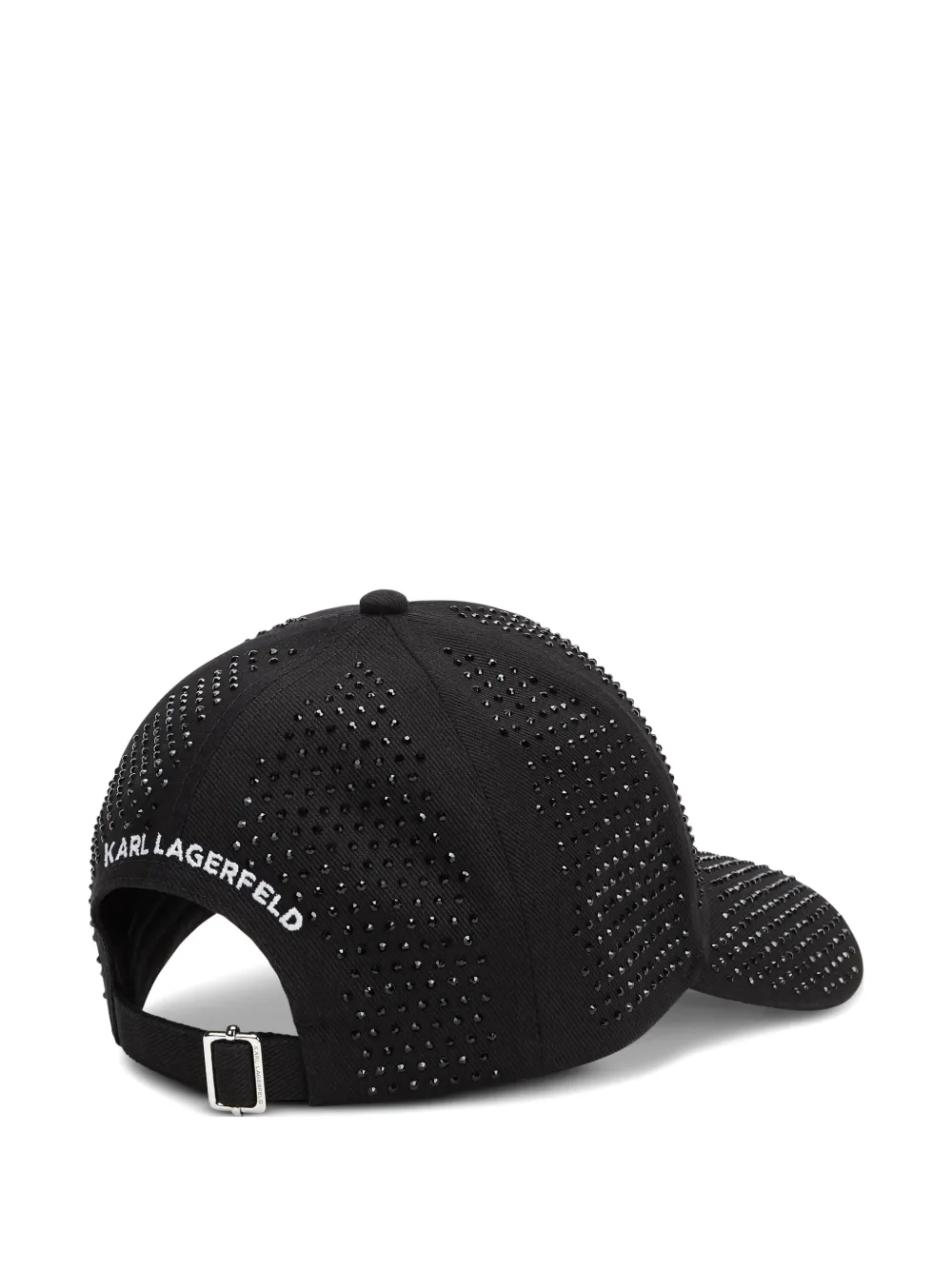 Karl Lagerfeld Ikon rhinestone-embellished cap Zwart