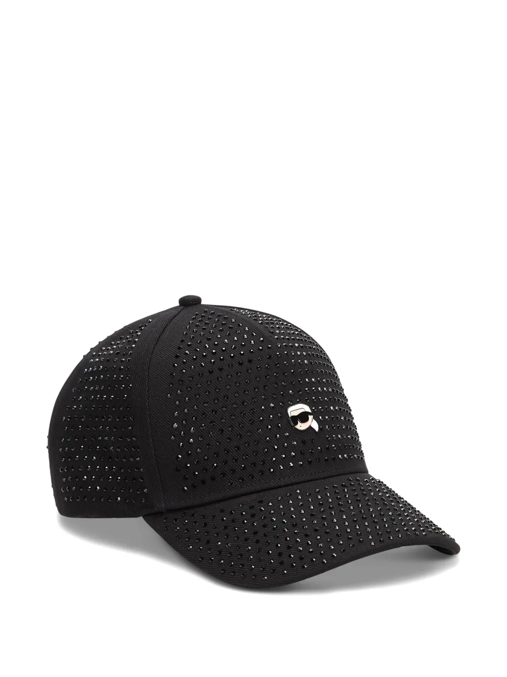 Karl Lagerfeld Ikon rhinestone-embellished cap Zwart