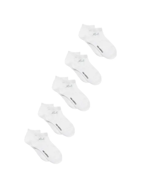 Karl Lagerfeld signature short socks (set of five)