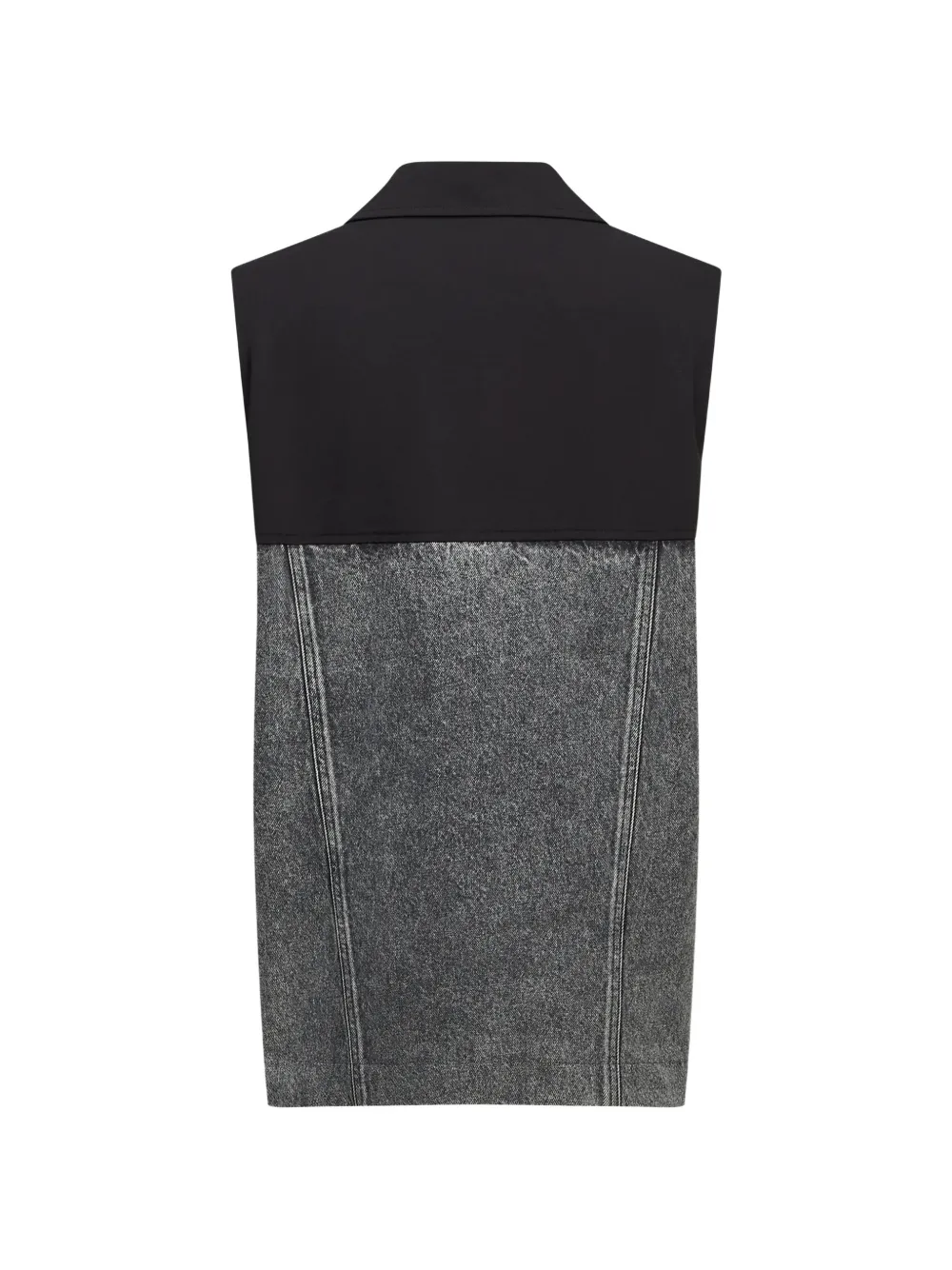 Karl Lagerfeld Jeans tailored denim-panel waistcoat Grijs