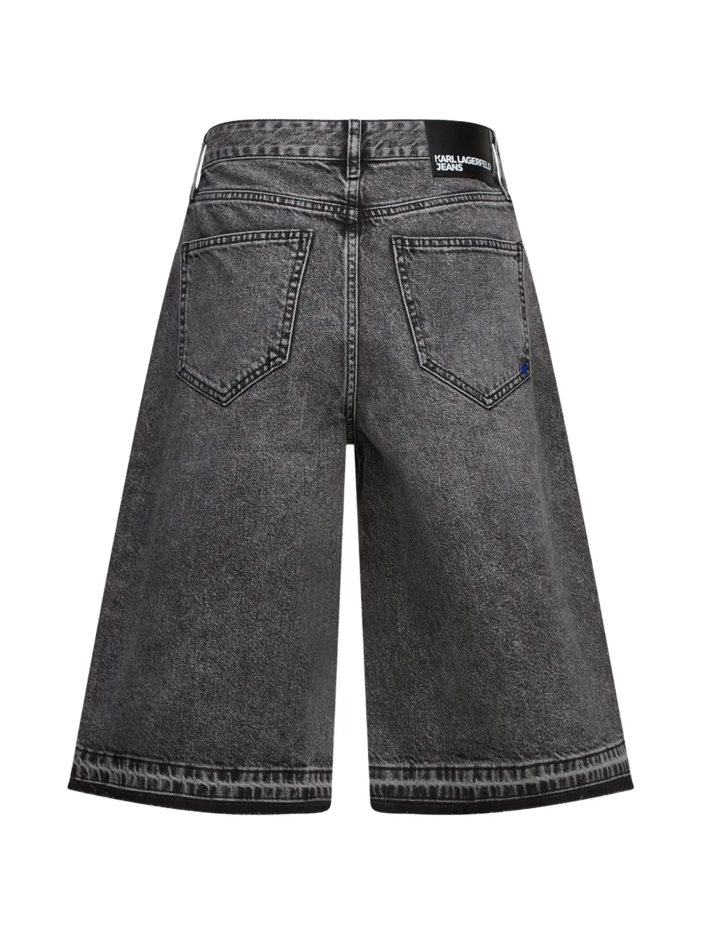 Karl Lagerfeld Jeans washed-effect relaxed-fit shorts Zwart