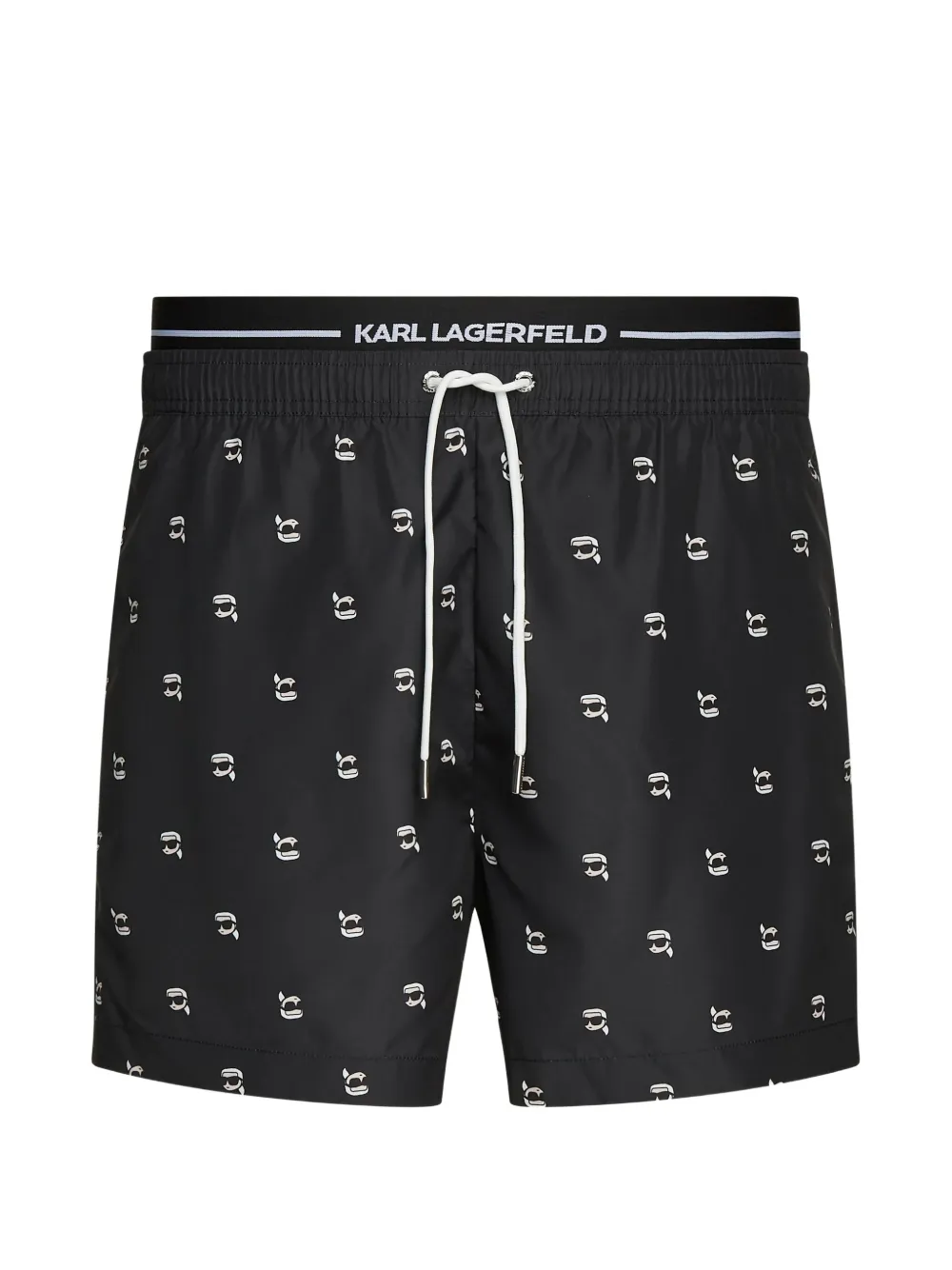 Karl Lagerfeld Ikon short swim shorts - Schwarz