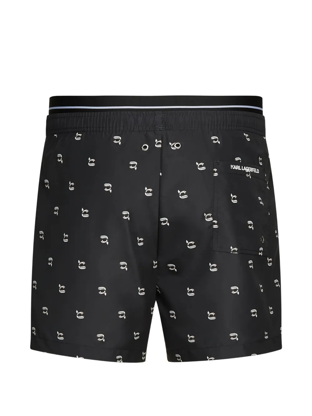 Karl Lagerfeld Ikon short swim shorts Zwart