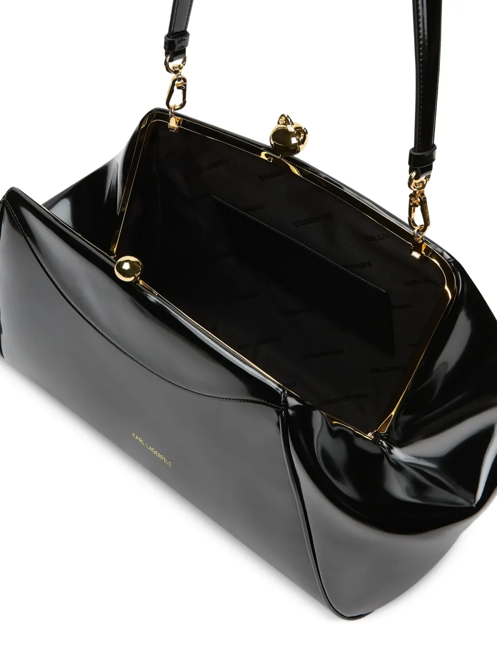 Karl Lagerfeld K Bisous shopper Zwart