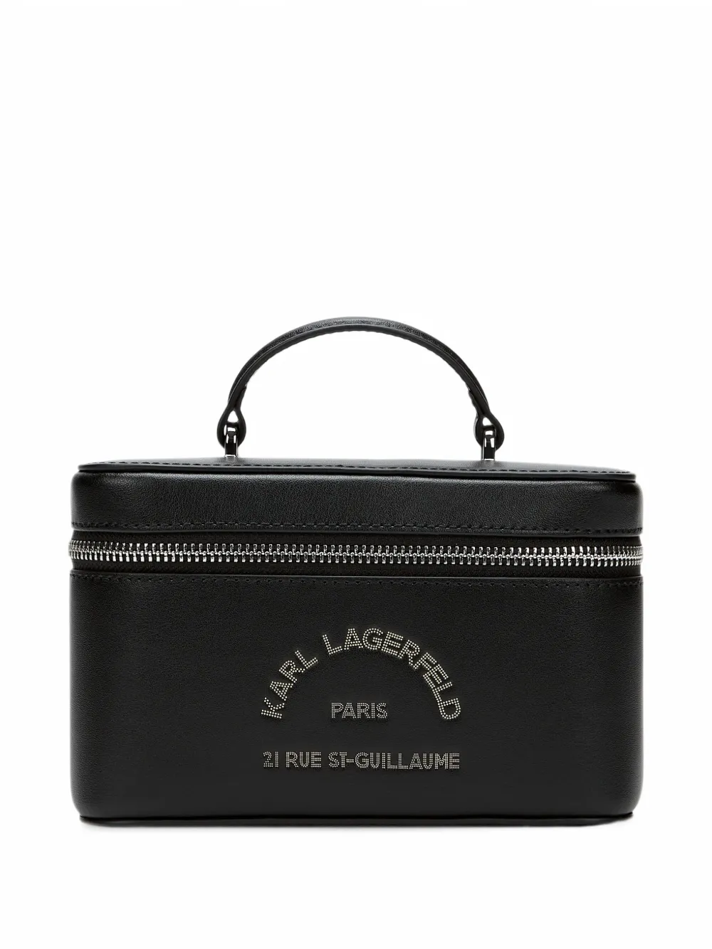 Karl Lagerfeld K/Daily leather vanity case - Nero