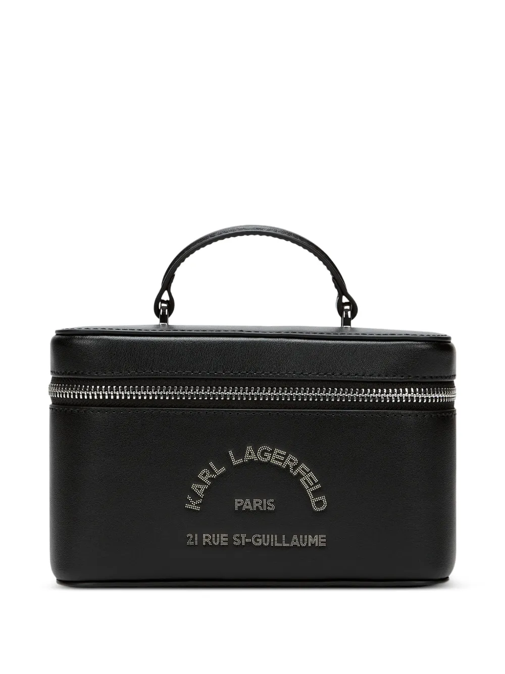 Karl Lagerfeld K/Daily leather vanity case - Nero