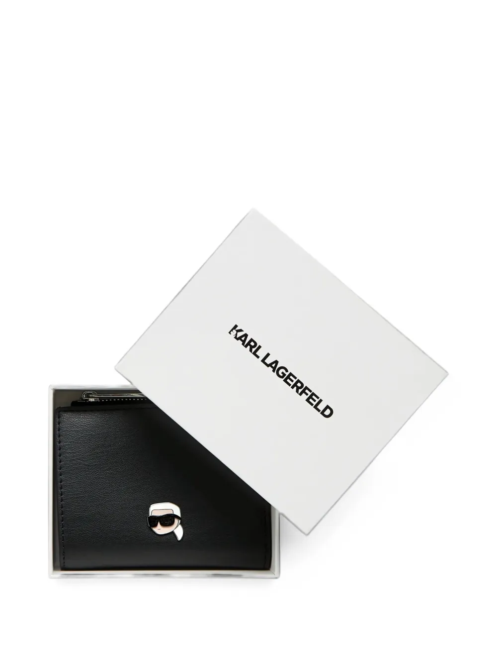 Karl Lagerfeld Ikon bifold wallet Zwart
